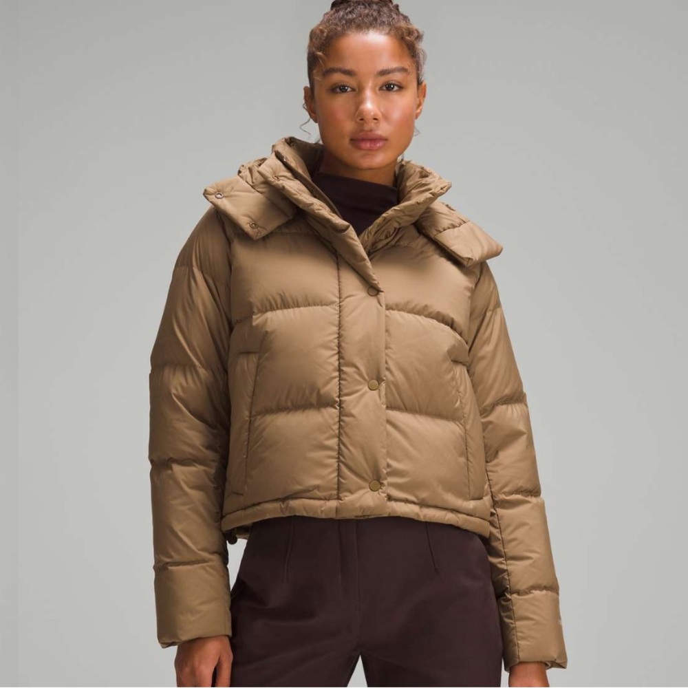 lululemon athletica Wunder Puff Cropped Jacket in allspice